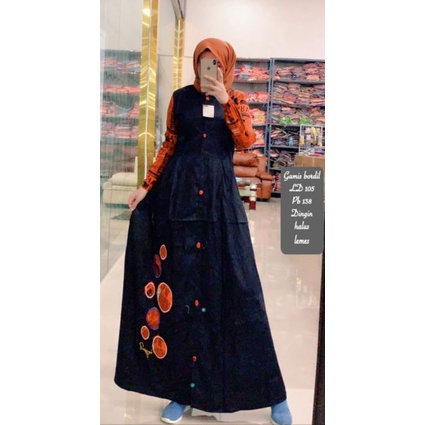 Gamis Terbaru Remaja wanita Simpel by Inayah Replika Dannis Terbaru gamis murah