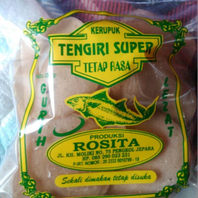 

Krupuk TENGIRI Mentah SUPER TETAP RASA