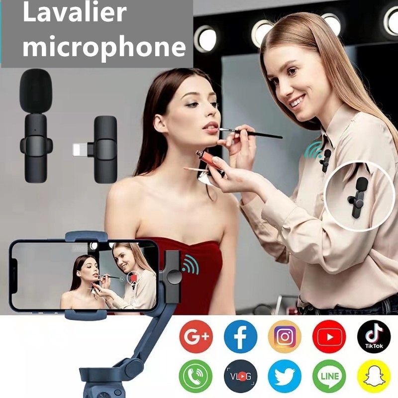 Mic Microphone Wireless microphone Mic Clip On Wireless USB PC Laptop Zoom Webinar Podcast Teleconfe