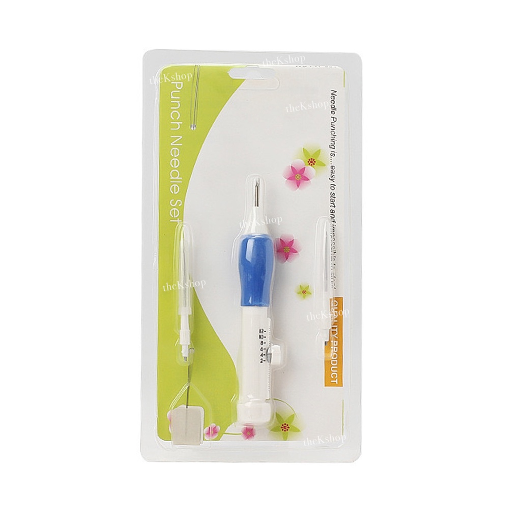 Alat Menyulam Bordir Strimin / Embroidery Punch Needle Set / Sulam dengan Jarum 3 Ukuran