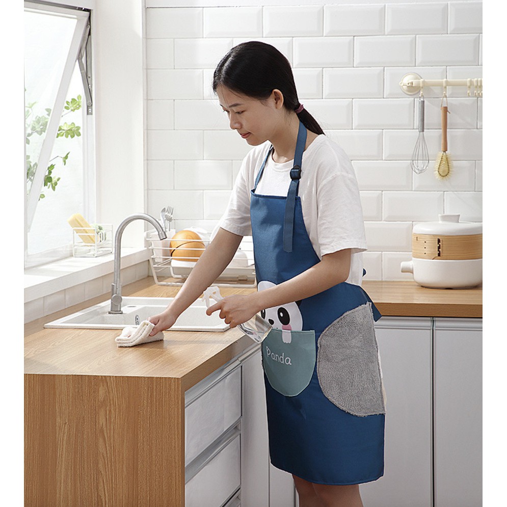 Celemek Masak C95 Apron Anti Air Minyak bisa Lap Tangan PREMIUM