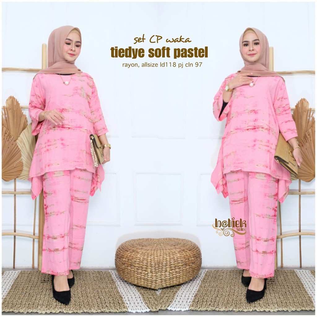 Set cp waka tiedye soft pastel