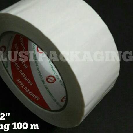 

℮ ISOLASI PUTIH 100M/SELOTIP/LAKBAN DAIMARU/OPP/TAPE/LAKBAN POLOS ♞