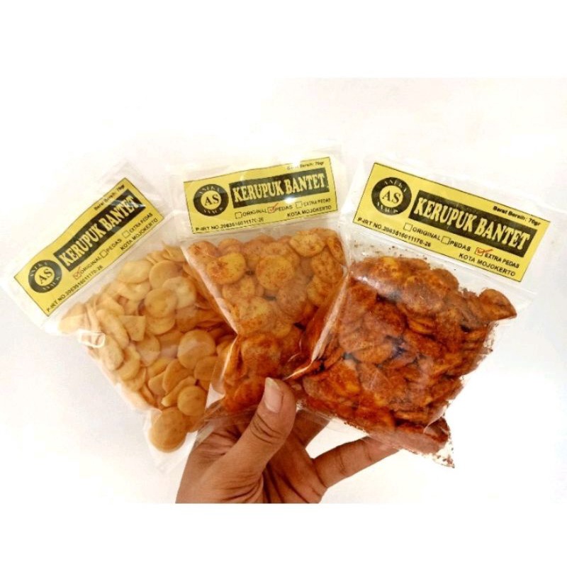 

Kerupuk udang bantet enak murah 70 gr