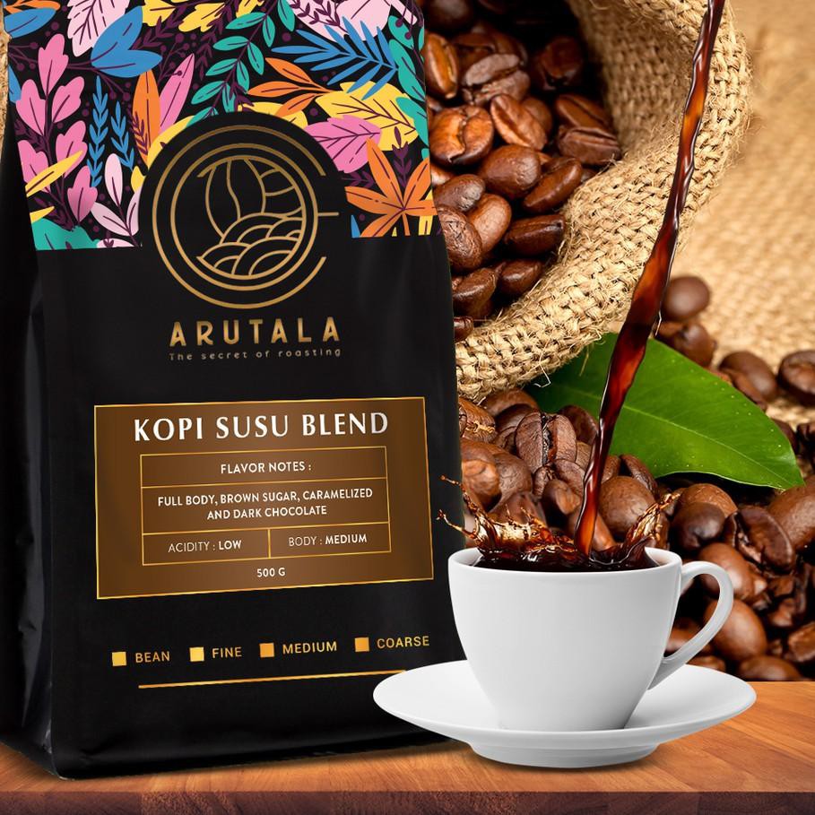 

Barang Terlaris ⁂ ARUTALA Blend Coffee for kekinian kopi susu 500 Gram...