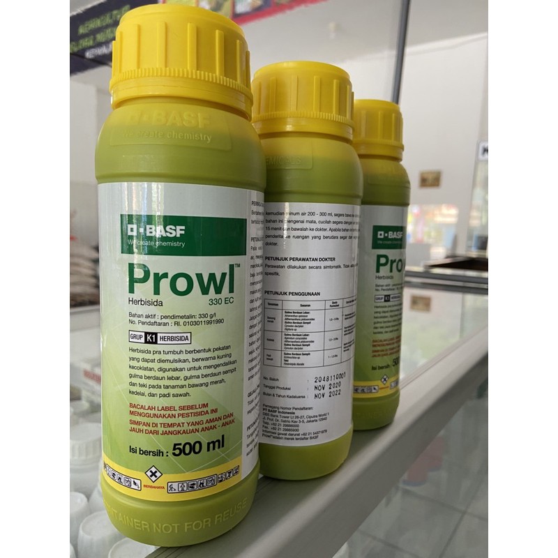 Prowl 330EC 500ml Herbisida Pembasmi Rumput Untuk tanaman Bawang, Kedelai, dan Padi Sawah