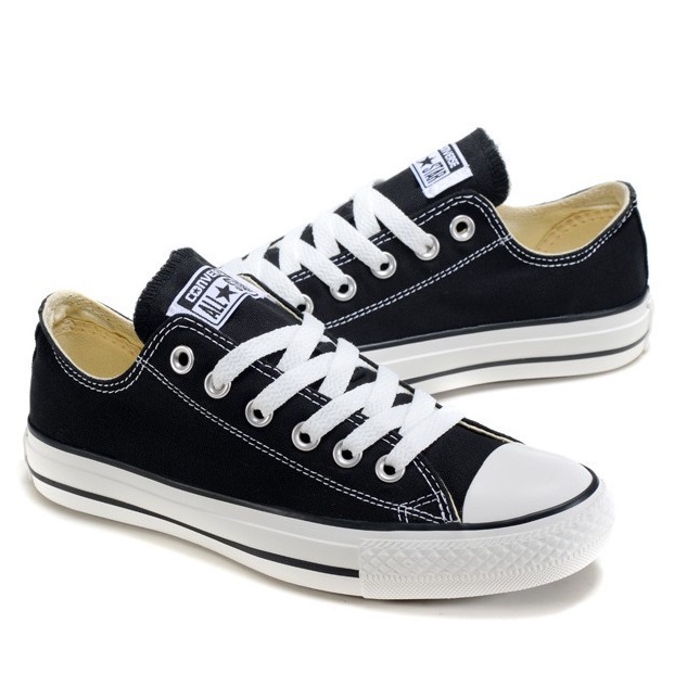 Supplier sepatu Allstar Classic Low Sepatu Sneakers Alstar Convers Pendek Warna Hitam Bahan Canvas