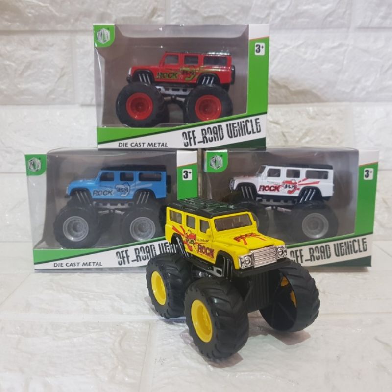 Mainan Diecast Mobil Jeep Monster Big Foot - Diecast Mobil Jeep