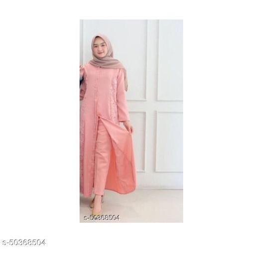 Gamis Elista Set Maxi 
gamis termurah / Dress Muslim / Terbaru / Promo-Peach