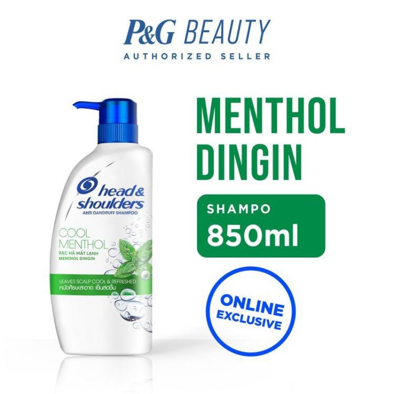 Shampoo Head &amp; Shoulders Cool Menthol 850ml Anti Ketombe Shampo 850 ml
