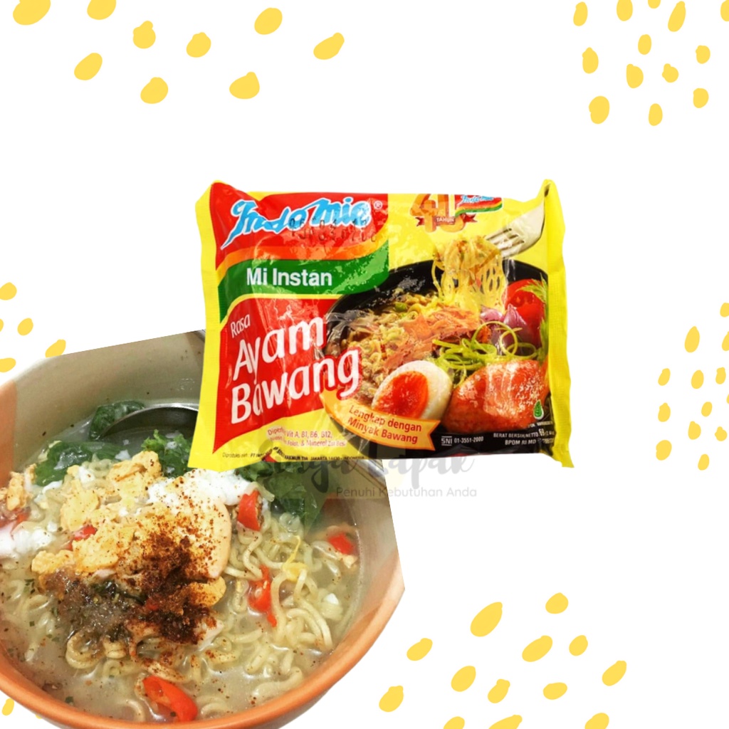 Indomie Ayam Bawang Mie Kuah 1pcs - Indomi Mie Instan