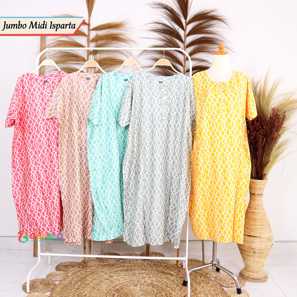  DASTER  JUMBO MIDI ISPARTA DASTER  JUMBO BAJU  TIDUR MURAH 