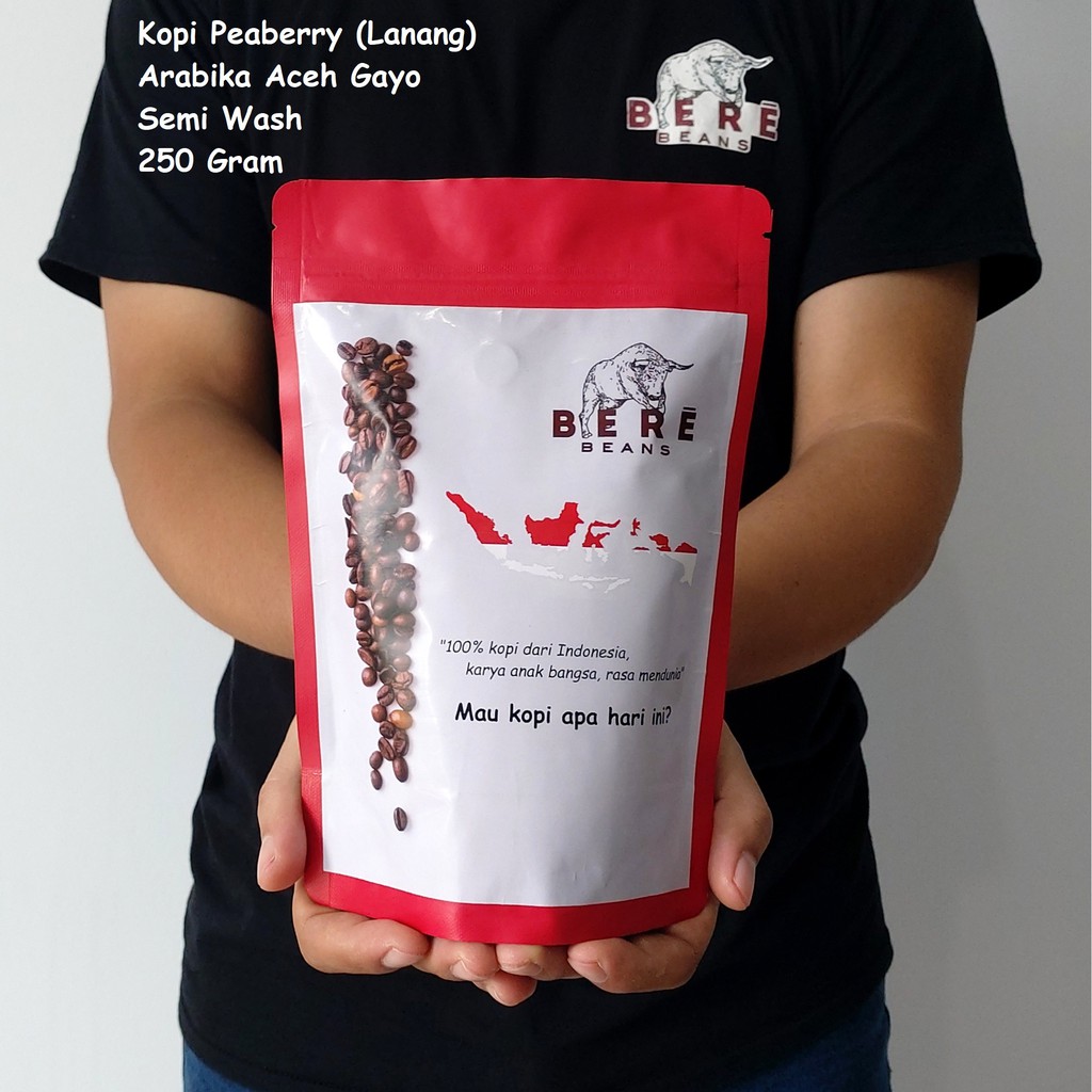 

Kopi Peaberry Lanang Jantan Arabika Aceh Gayo Indonesia 250 GRAM Biji Coffee Beans Arabica Bean