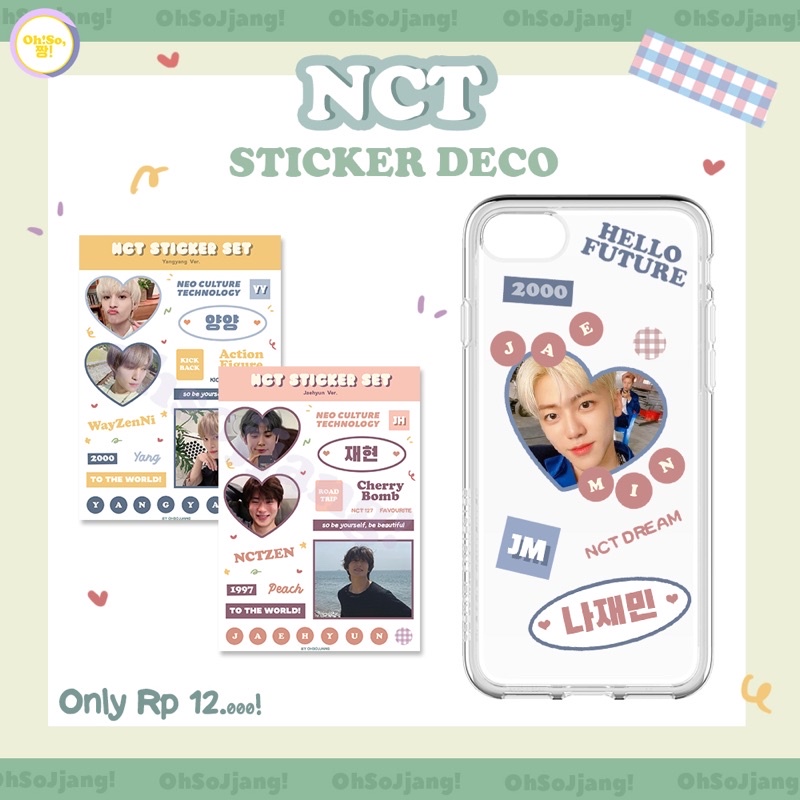 NCT STICKER DECO KISS CUT VOL.2 NCTZEN NCT DREAM NCT2020 NCT2021 NCTU NCT127 Neo culture technology Sticker set cute