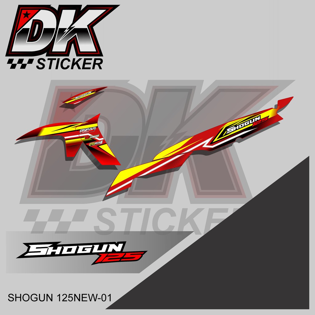 STIKER STRIPING DECAL SHOGUN 125 NEW