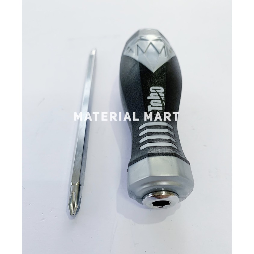 Obeng Bolak Balik Toho | Obeng 2 Way Plus Min | Cushion Screwdriver ORI | Material Mart