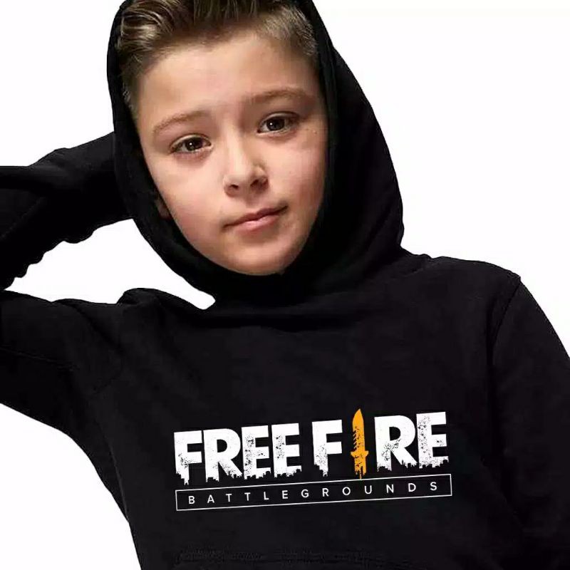 sweater impor anak anak motif free fire