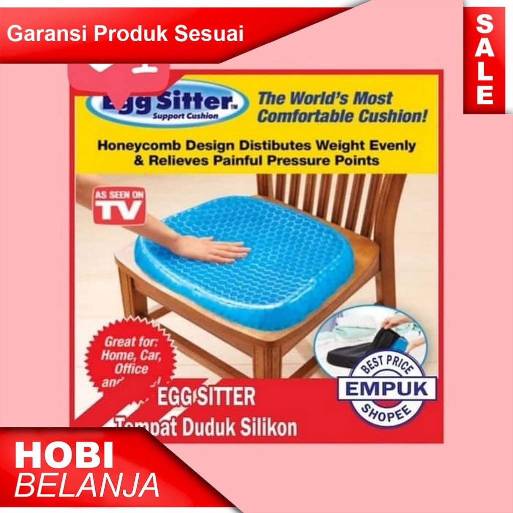 ORI Bantal Alas Duduk Empuk Egg Sitter / Posture Silikon Cushion Cover