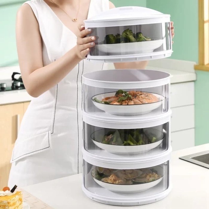 GARANSI 1 BULAN Food cover multi layer 4 set tudung saji tahan panas