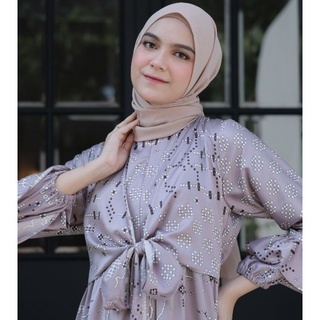 BELI 5 GRATIS 1 !! NOURA - GAMIS COUPLE IBU DAN ANAK LEBARAN PESTA KONDANGAN MEWAH TERBARU SILK