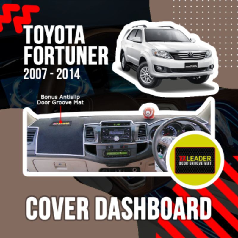 alas karpet cover dashboard mobil fortuner lama