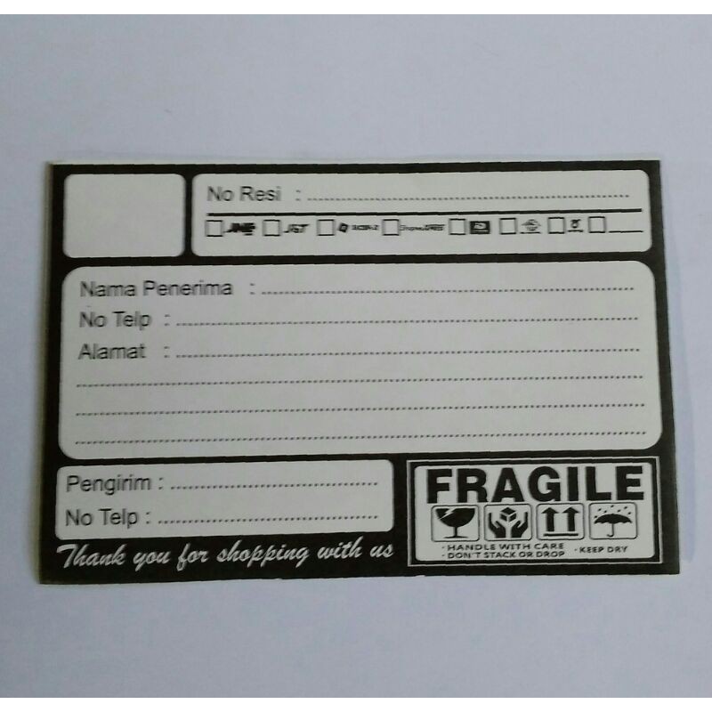 

Sticker Pengiriman online shop motif