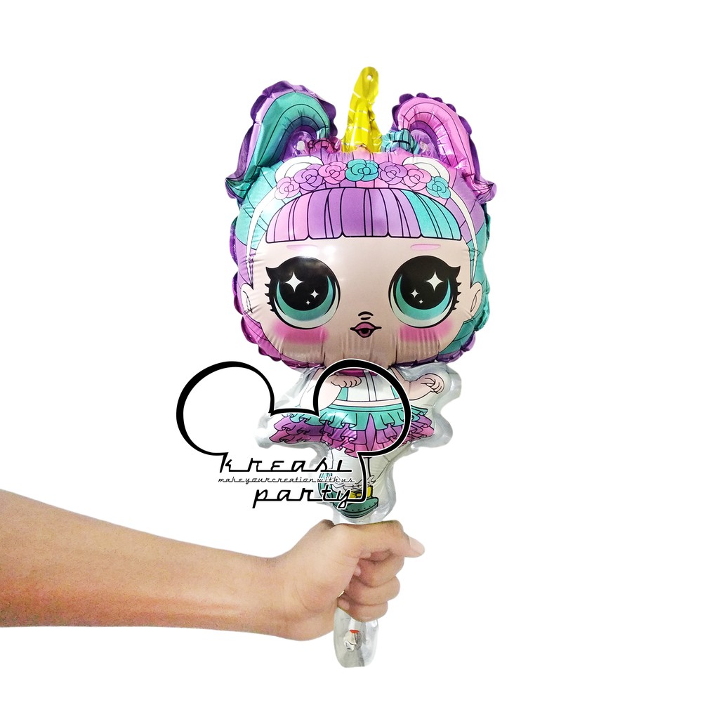 Balon Foil Lol Unicorn Mini / Balon Karakter Lol Surprise