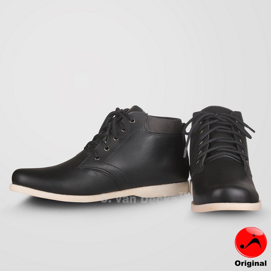 S. van Decka RC02 Sepatu Kasual Pria - Hitam