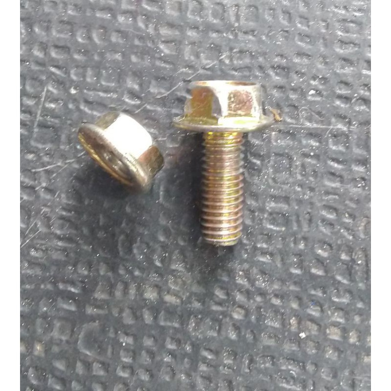 Paket Baut-Mur Flange (M6x15) Untuk Besi Siku Isi 75 Butir/Pcs