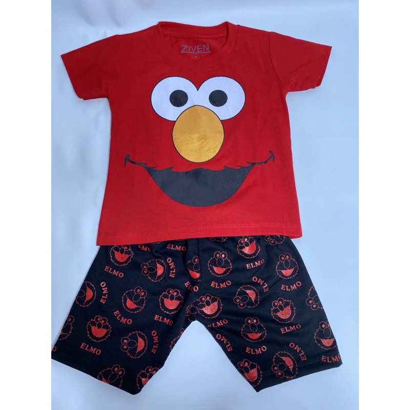 Setelan anak laki-laki-setelan Elmo 1-9 tahun