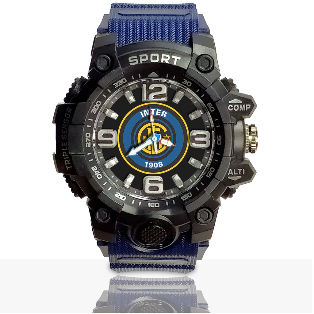 Jam Tangan Custom INTER Ruber- Water Resistant