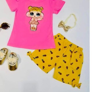 IMPORT Setelan Baju  Anak  LOL NYALA  LED MOTIF RANDOM 