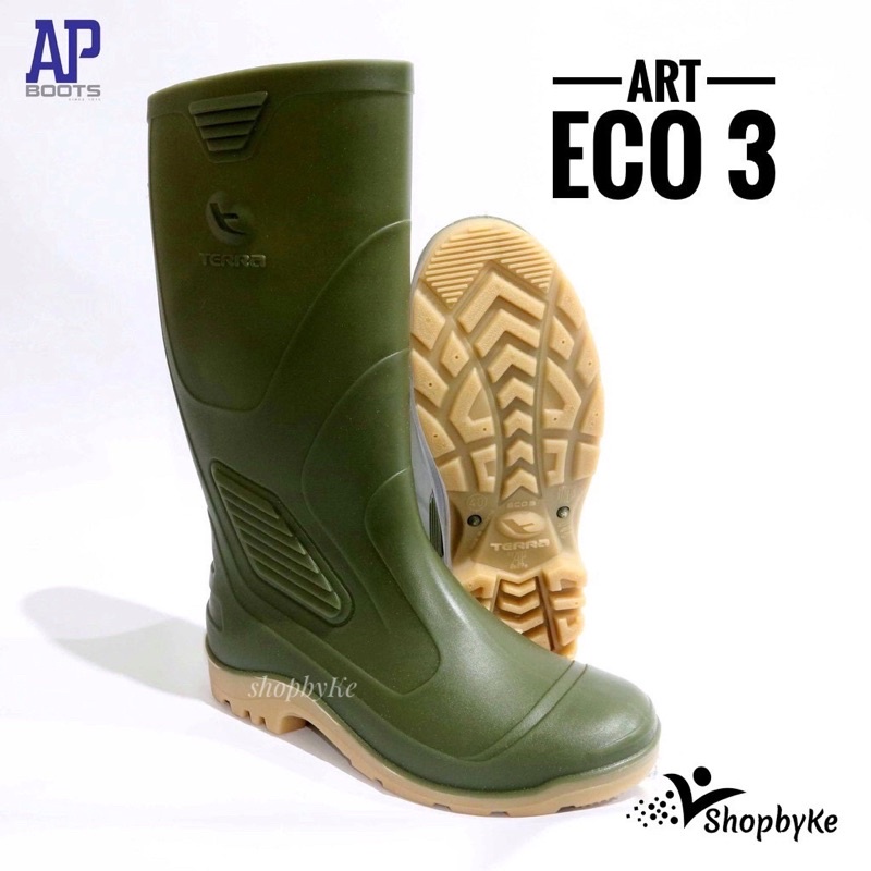 Sepatu Boots Karet merk AP Terra ECO 3 Hijau Size 38-43