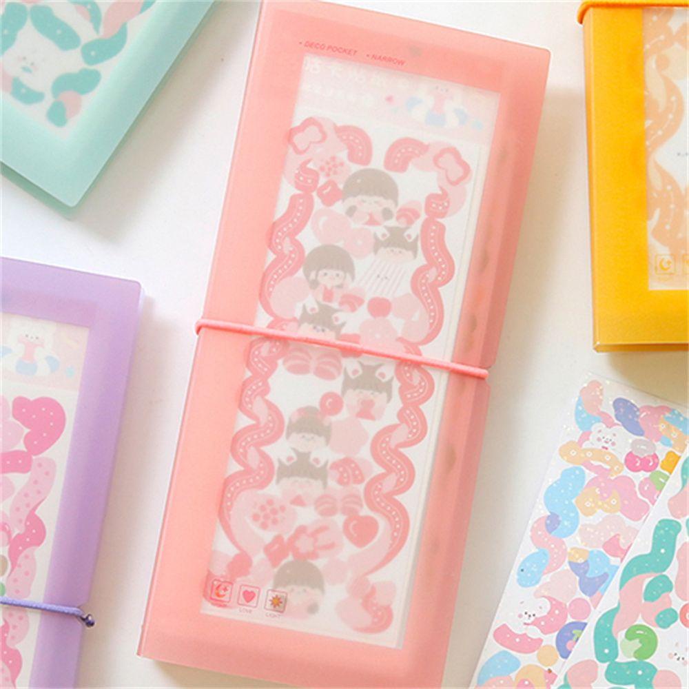 Lanfy Card Note Holder Perlengkapan Sekolah Multifungsi|Stiker Foto Nota Warna Dengan Penyimpanan Scrapbooking 30slot
