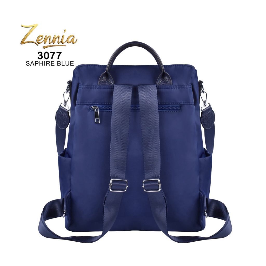 (TSI) Tas Wanita Zennia 3077 Tas Ransel Korea Tas Wanita Punggung Import Kantor Kerja Sekolah Kuliah Outdoor Trendy Fashion Style Travel Casual Backpack Serut Anak Remaja Perempuan Selempang Cewek Bag