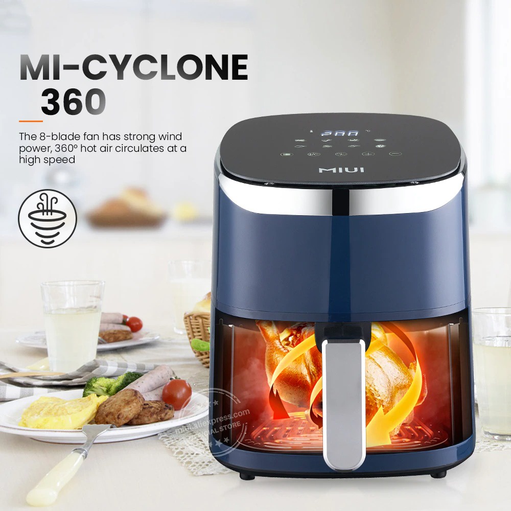 MIUI Air Fryer Mesin Penggoreng Tanpa Minyak 4.5L - KB2299-L - Blue