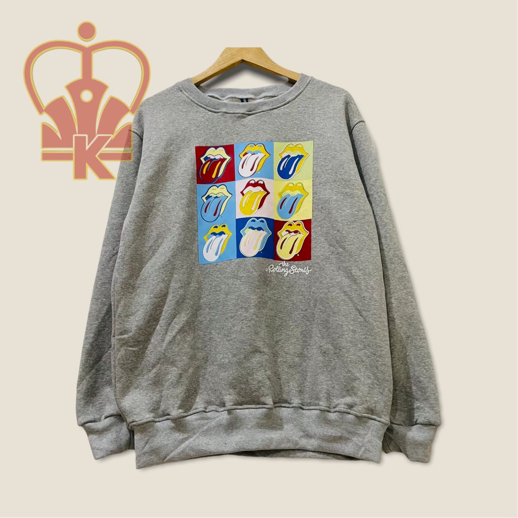 Sweater Crewneck HnM H&M Rolling Stone