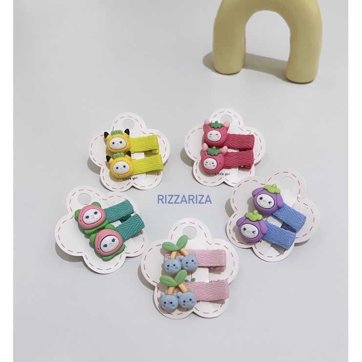 Jepit Boneka Import Anak Lucu/Jepit Anak Isi 2 pasang