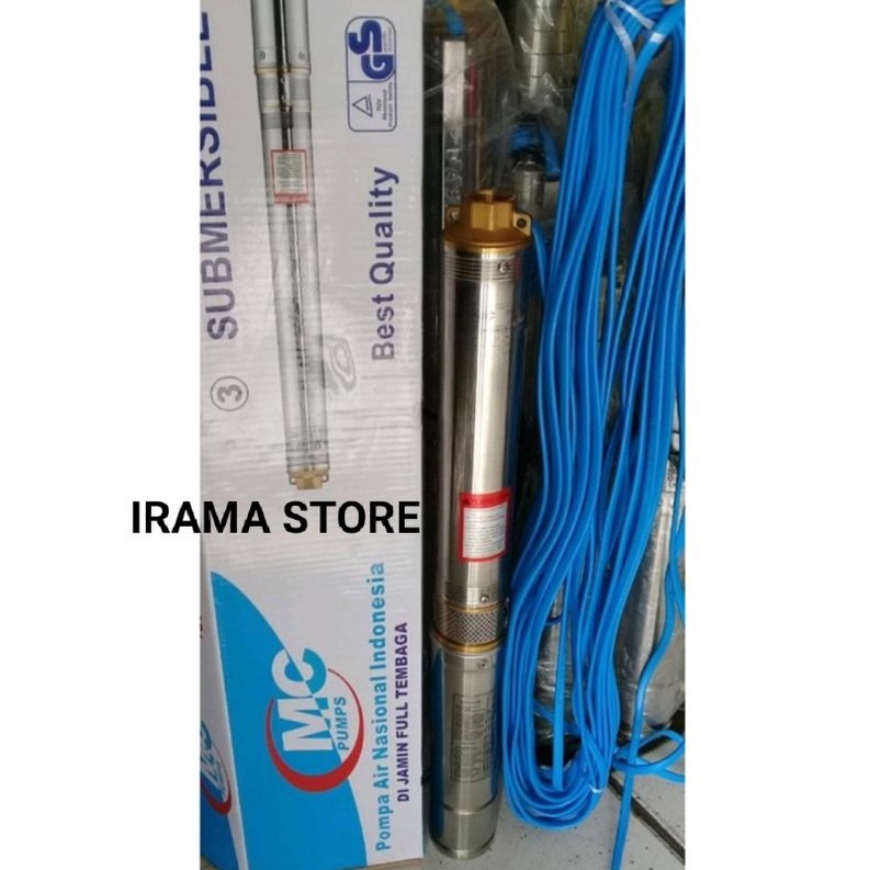 POMPA SATELIT/POMPA SUBMERSIBLE/NASIONAL MC 3” 0,33 Hp (250watt) + Kabel