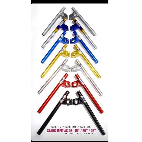 Stang QTT As 26 10° / 15° / 20° / 25° Warna Twotone / Titanium / Gold / Red / Blue / Silver / Black