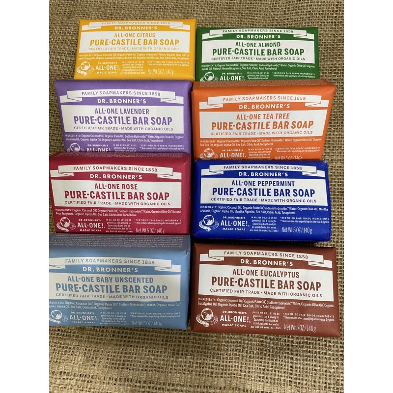 Dr. Bronner Pure Castile Soap Bar 140gr