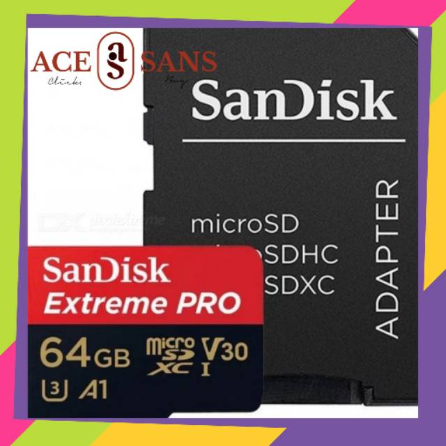 Sandisk Extreme Pro Micro SDXC 64GB | Micro SD | Sandisk | Sandisk Extreme Pro | Memory Card | Ori