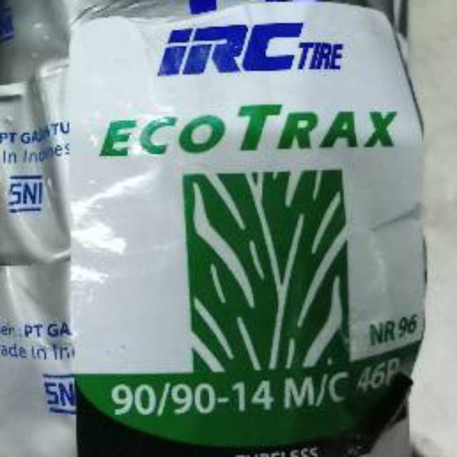 Ban tubeless belakang IRC ecotraxx uk. 90/90-14 untuk motor honda beat/vario f1/scoopy/ spacy series