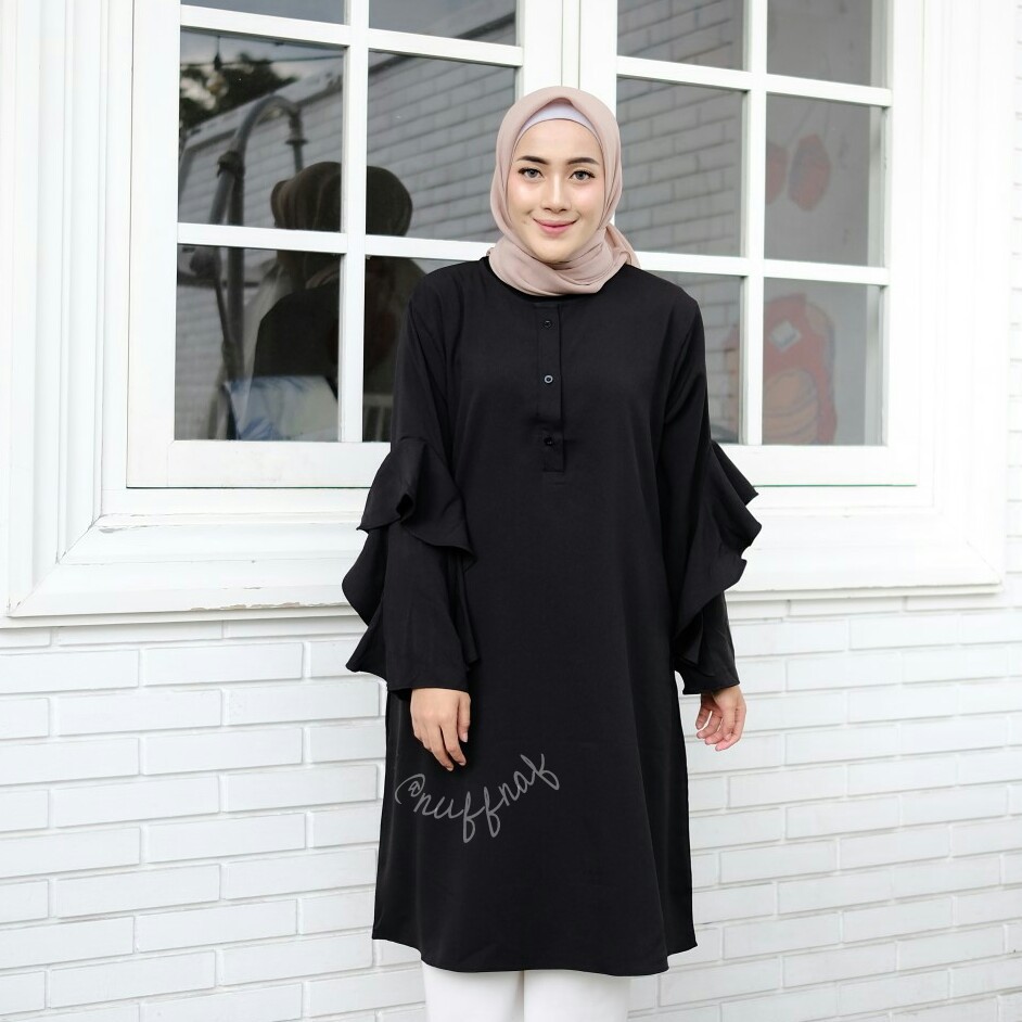 TUNIK HARA BLACK BY NUFFNAF