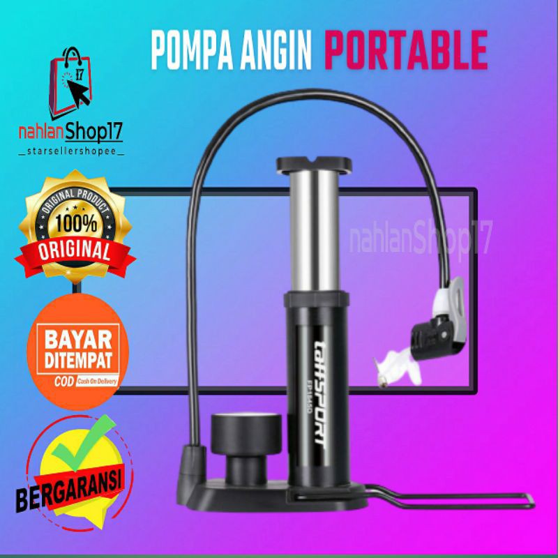 POMPA ANGIN PORTABLE / MINI POMPA ANGIN PORTABLE SERBAGUNA