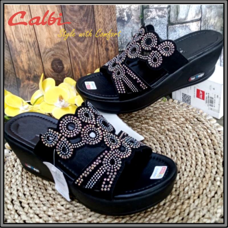 Sandal Wanita Wedges Calbi Model Terbaru Harga Promo Grosiran