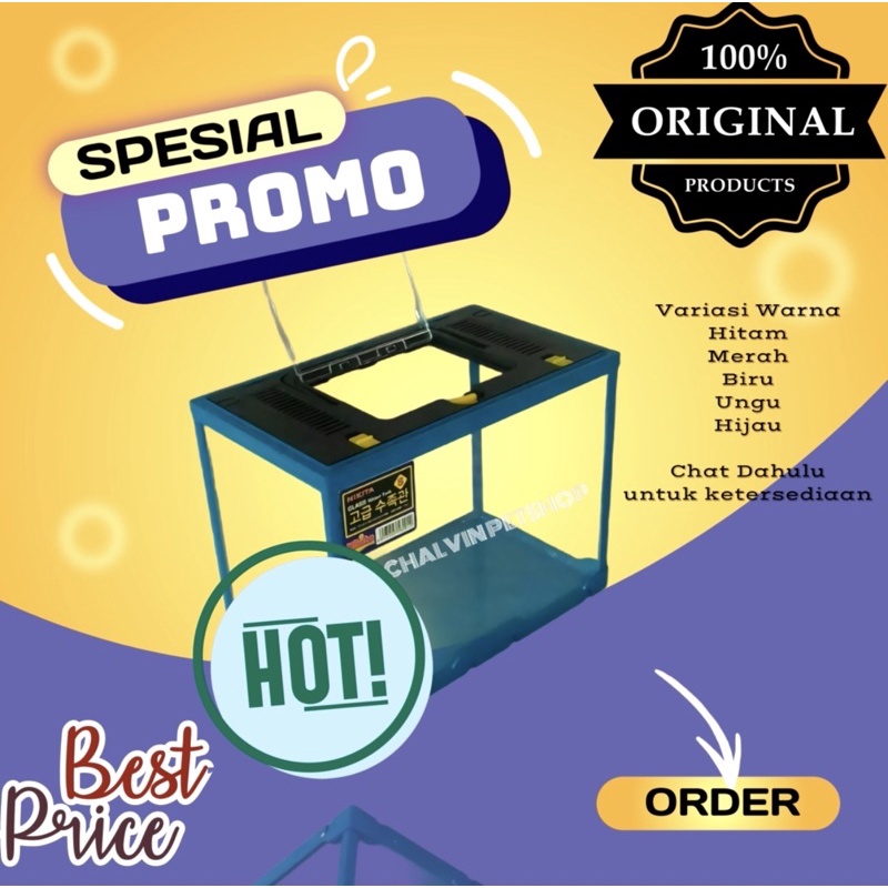 Aquarium Triset Nikita Small + Tutup