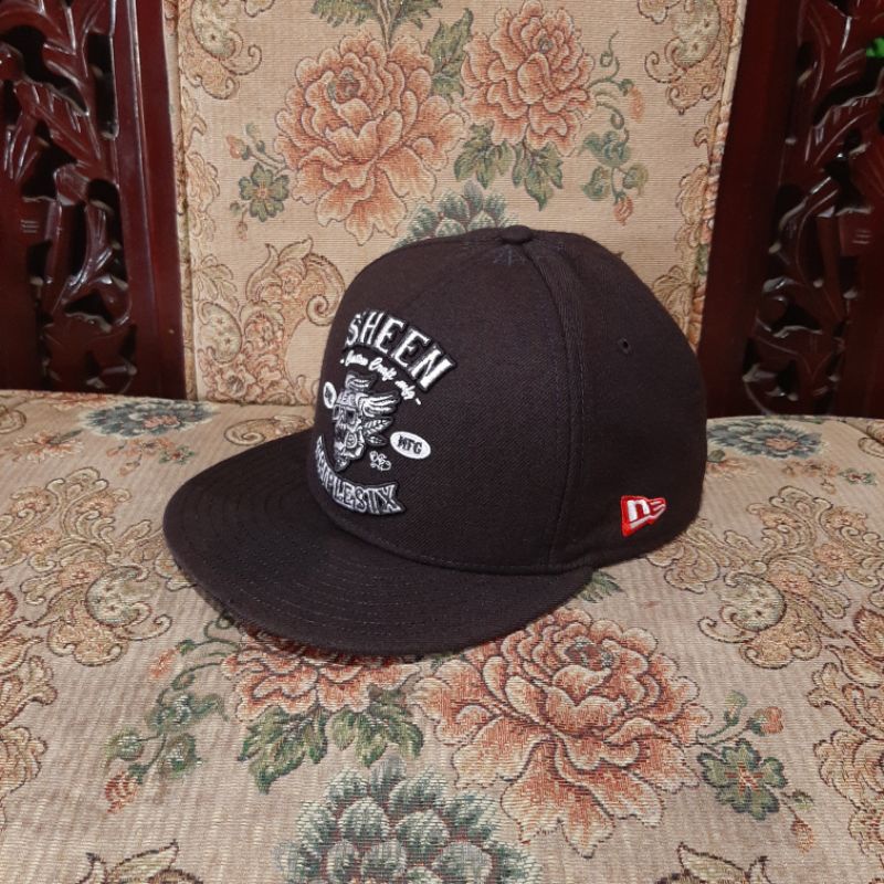 Topi Snapback New Era Sheen Triple Six Second Original