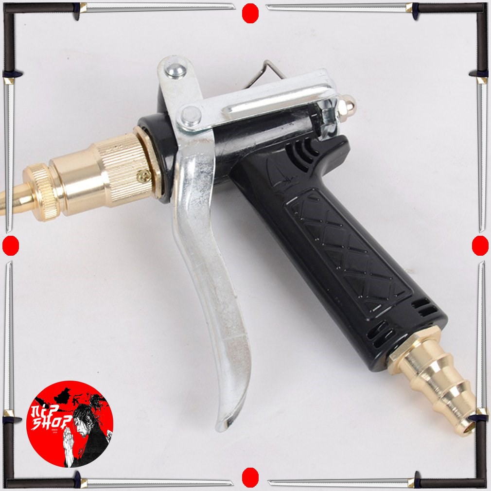 Semprotan Air Steam Cuci Mobil Copper Plating Water Gun Aneng Black