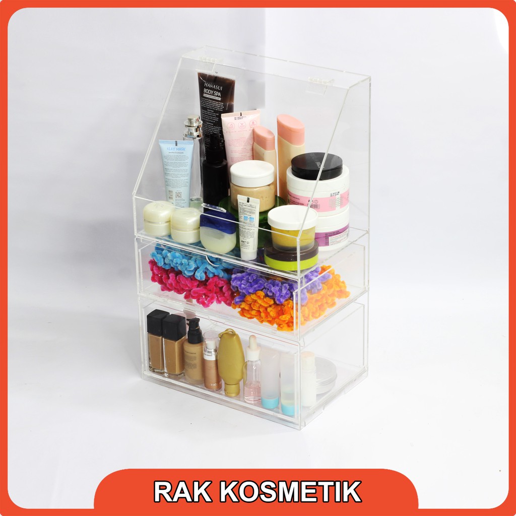 Rak Laci Aksesoris Akrilik Beyond 3 Susun